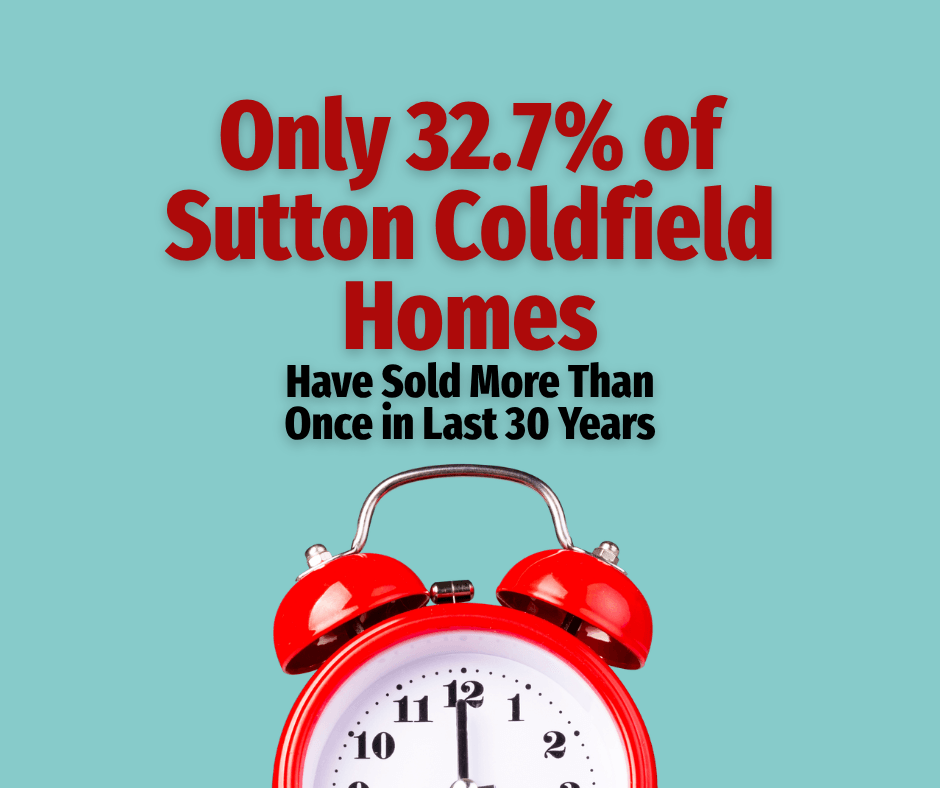 Image for: Only 32.7% of Sutton Coldfield Homes Have Sold More Than Once in Last 30 years